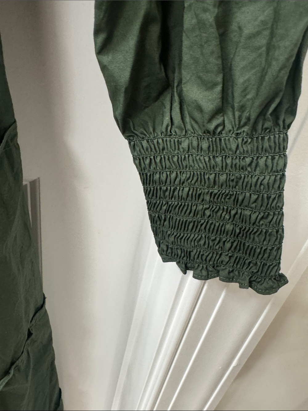Hill House The Nap Dress Forest Green Smocked Square-Neck - like new! - Picture 7 of 9